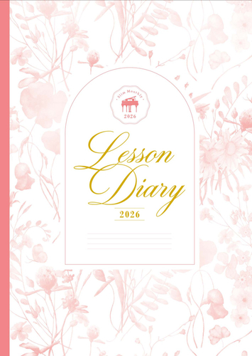 ピアノ指導者お役立ち レッスン手帳2026スリム 【マンスリー】