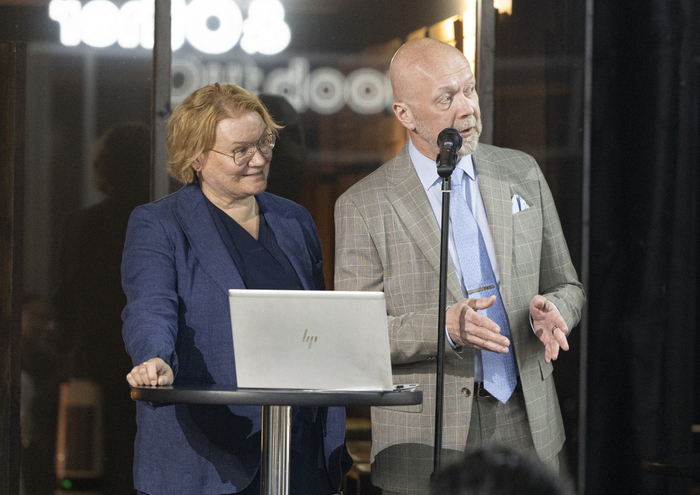 参加者からの質問に答える、カリッティ社CEOピーター・ルオコネン氏（右）とヤーナ・パルタネン氏（左）