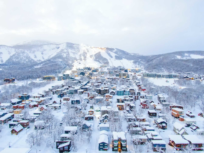 ニセコひらふ地区の景色