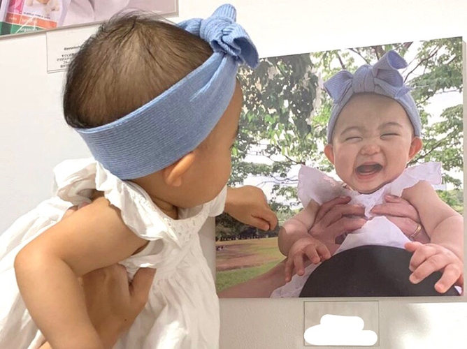 写真と同じお洋服でご来場