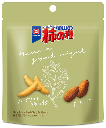 『40g 亀田の柿の種 ハーブソルト＆アーモンド』