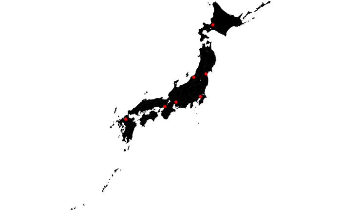 国内7都市の計測拠点