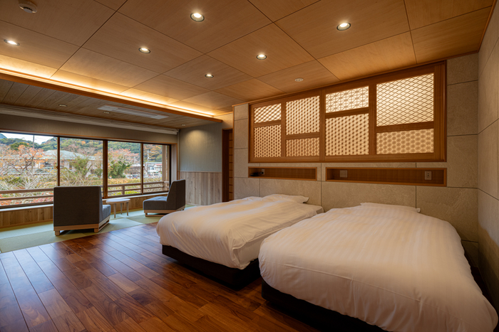 【メゾネット】露天風呂付スイート　和洋室