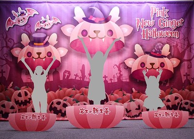 イワシカカボチャのトリックアート(撮影イメージ)