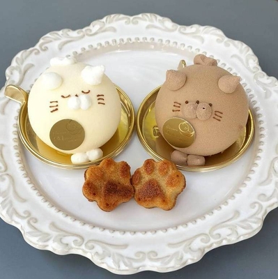 パティスリー ドゥ ボンヌ オーギュル 猫ケーキ