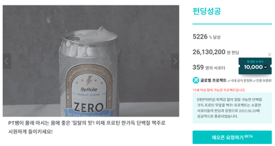 韓国クラウドファンディング目標金額達成