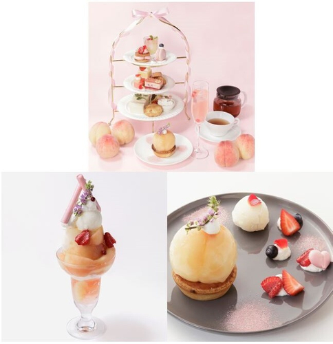 桃を使用したスイーツ