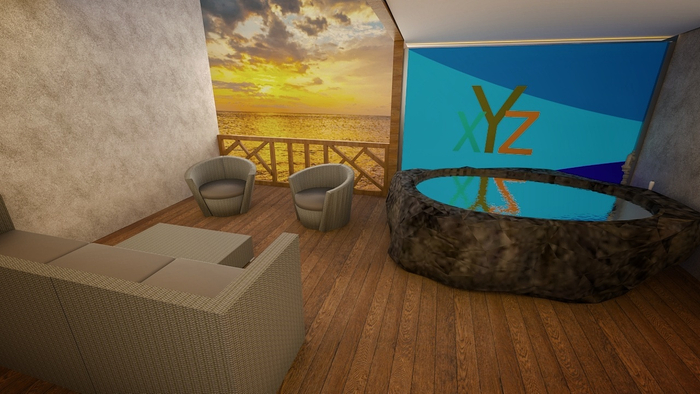 温泉リビングクローズ時