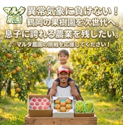 「父ちゃんみたいになりたい」5歳の息子の夢を気候変動から守れ。山形・鶴岡の果樹園が挑む、次世代へつなぐ農業改革