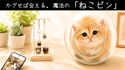 ペットの毛を詰められる「愛毛ケース」ねこビン