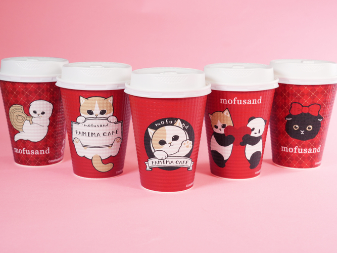 「FAMIMA CAF&Eacute;」ブレンドM・カフェラテM(コラボカップ)