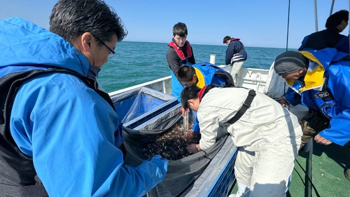 令和7年（2025年）の放流の様子