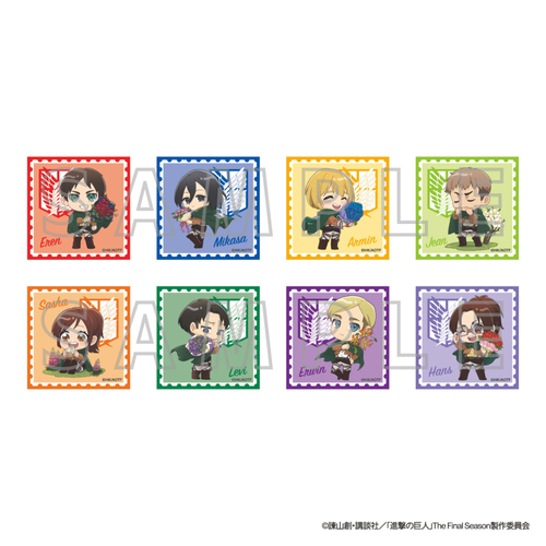 ▲「キューブ型缶バッジ（全8種／ランダム）」 ／385円（税込）※コンプリートセットあり