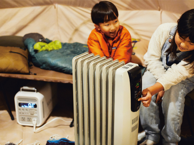 冷暖房器具も長時間使用可能