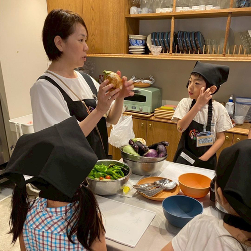 料理体験の様子