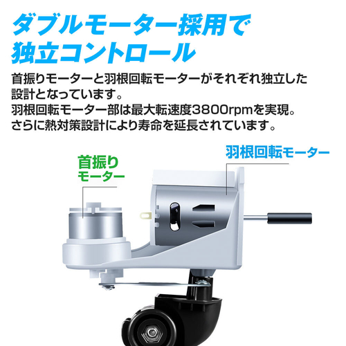 MAXWIN K-FAN10 ダブルモーター採用・独立コントロール