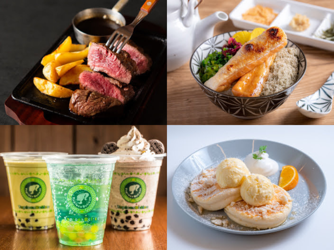 　FOOD HALLで楽しめるフードの数々