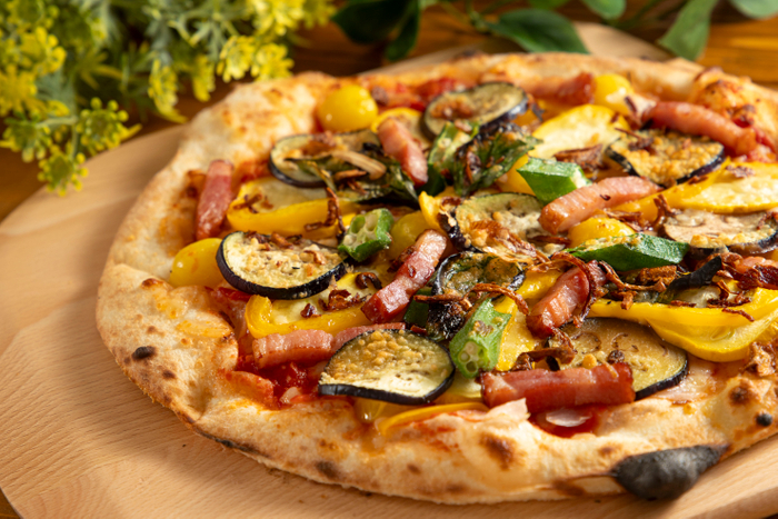 ▲「夏野菜７種のオルトナーラピッツァ」