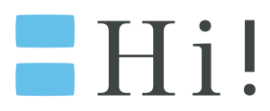 「Hi!」ロゴ