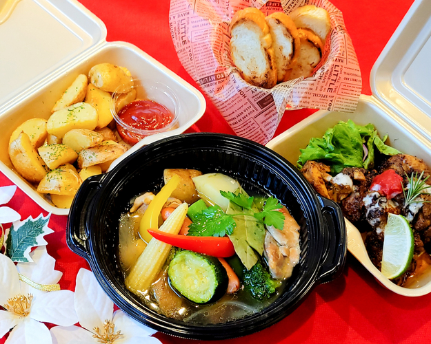 ジャークチキン＆ゴロゴロ野菜の塩ポトフ