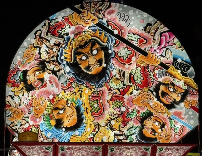 ▲山谷さん制作の黒石ねぷた