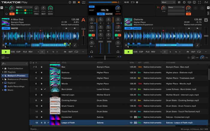 Traktor Play画面