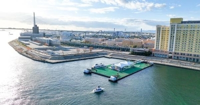 大阪舞洲エリアの小型船舶での水上タクシー運航の様子3