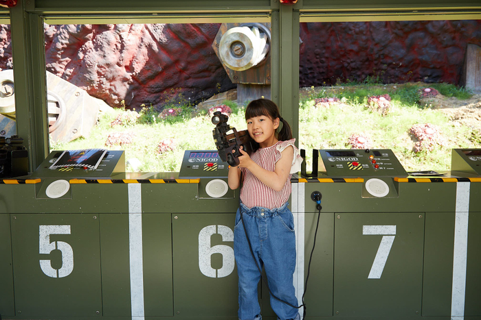 ▲ニジゲンノモリでゴジラを迎撃せよ！