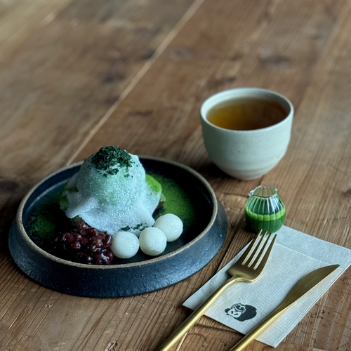 茶寮パフェ ほうじ茶付き