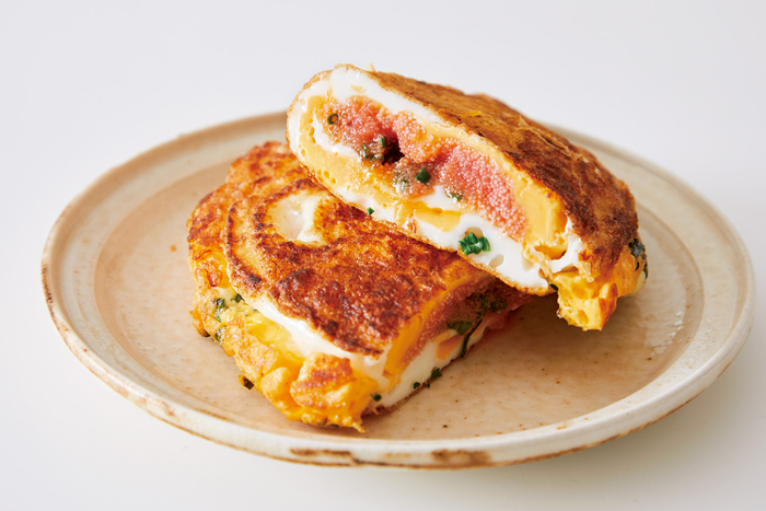 たらこ万ねぎ半月焼き