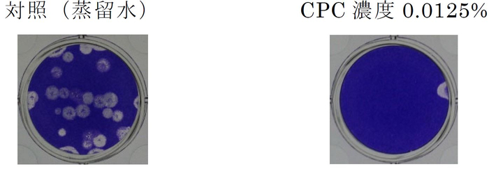図1 CPCを1分間曝露した時のA型インフルエンザウイルス(H1N1)不活化の様子 (プラーク法**)