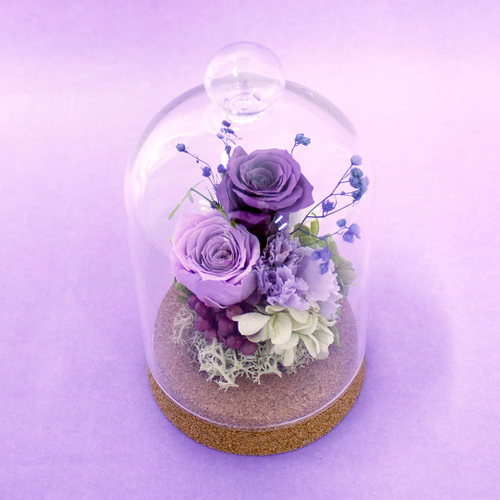 プリザーブドフラワー 御供えS-purple4,180円税込