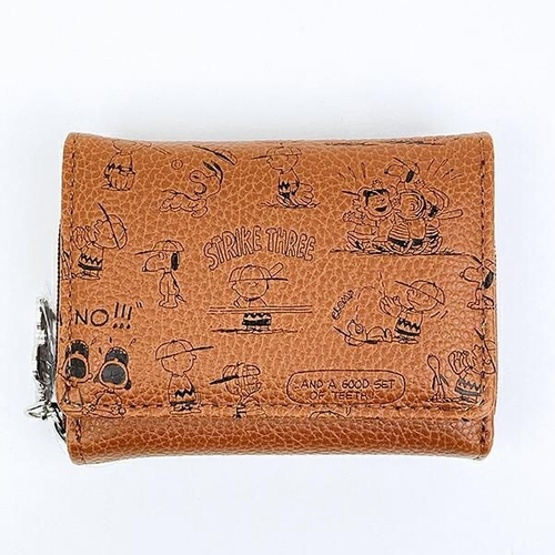 スヌーピーの大人っぽいコンパクトな財布