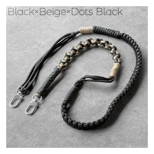 ブラック&times;ベージュ&times;ドットブラック