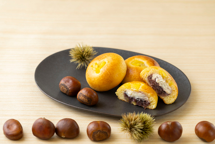 熱海ばたーあんパンまんじゅう【栗】 1個290円 / 3個入り990円 / 6個入り1,860円