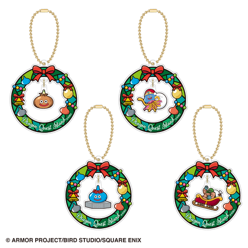 ▲ゆらゆらリースアクリルキーホルダー（全4種） 各880円（税込）