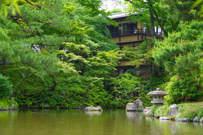 円山公園側から見たeXcafe祇園八坂