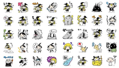 描き下ろしLINEスタンプは全40点!