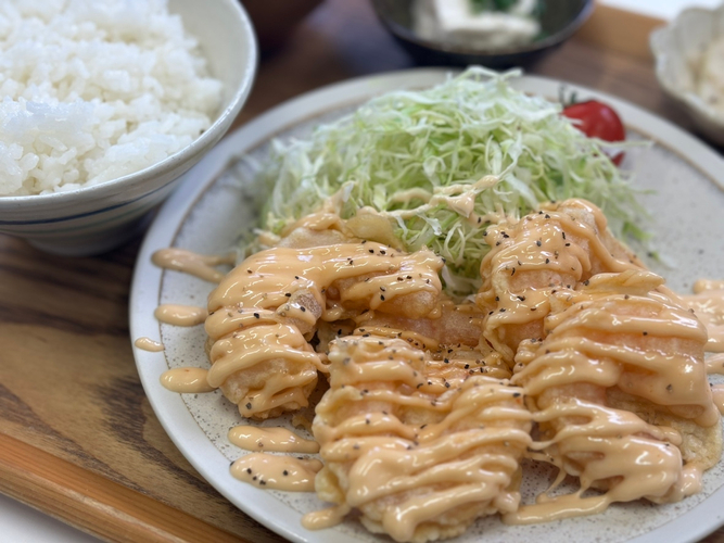 エビマヨ定食