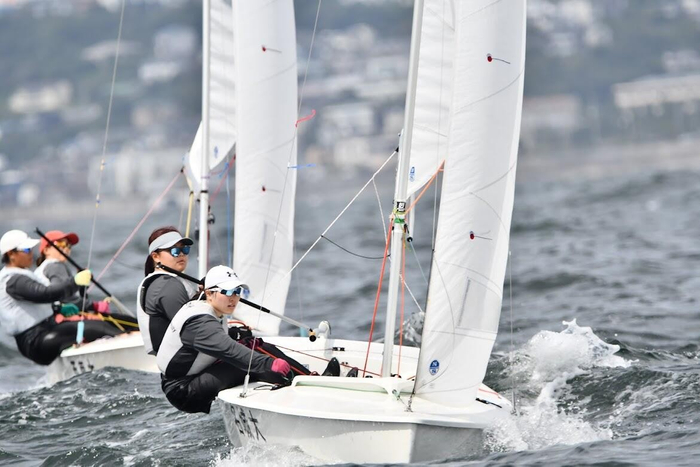昨年の女子インカレでの奥村選手（手前）