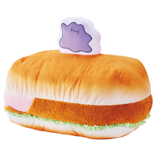 公式Xキャンペーンオリジナル景品【第1弾】メタモンの明太エビカツパンBIGクッション(全長約50cm)