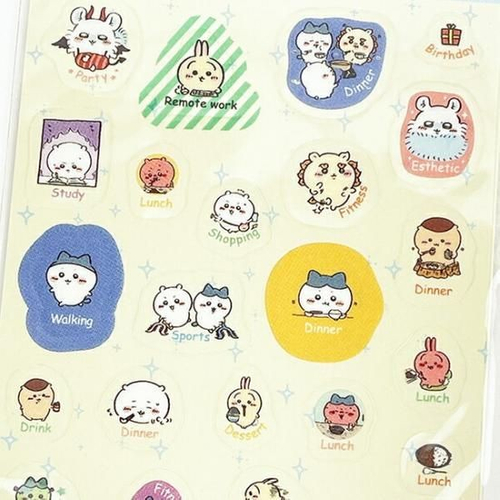 ちいかわのぷっくり感が魅力のボンボンドロップシール