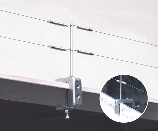 2パターンの取り付け方ができるスマートクランプ支柱