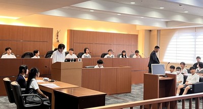令和6年(2024年)10月に開催した「模擬裁判」の様子