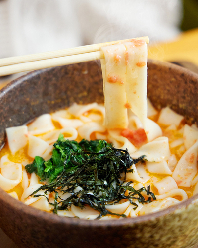 明太クリームきしめん