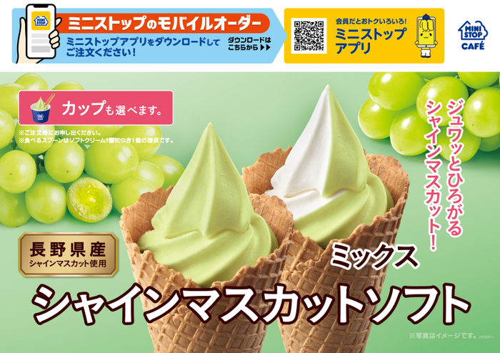 シャインマスカットソフト販促物(画像はイメージです。)