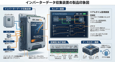 図. インバーターデータ収集装置の製品画像