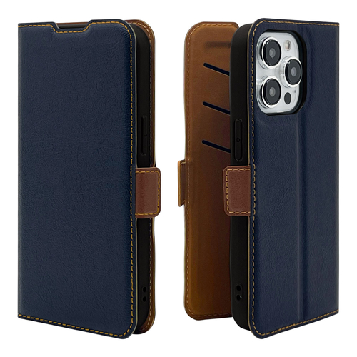 ネイビー&times;ブラウン