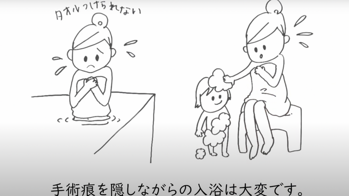 両手を広げてお風呂に入ろう