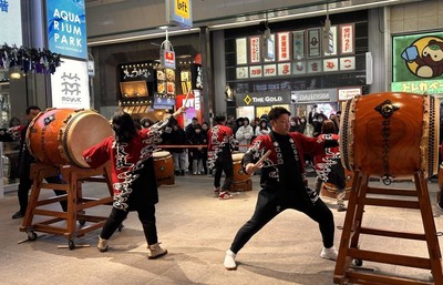 迫力満点！狸太鼓